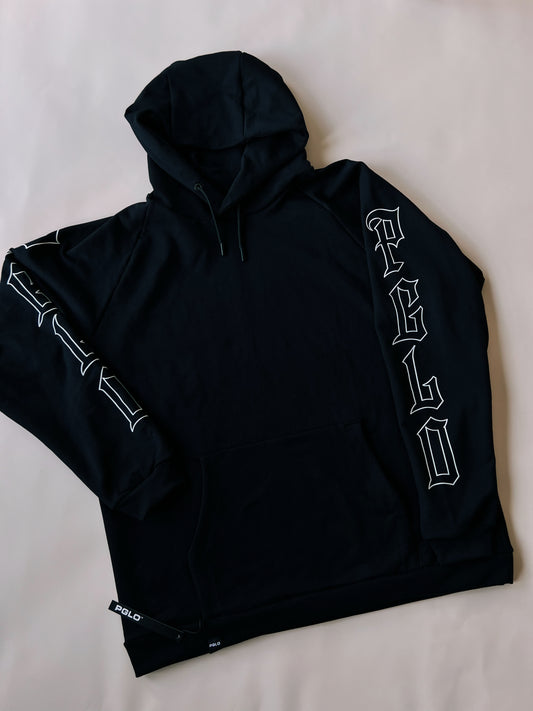 PGLO Retro Hoodie Black