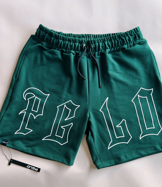 PGLO Retro Shorts Green