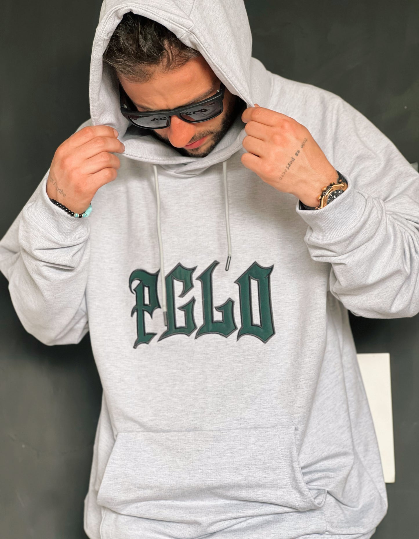 PGLO Retro Hoodie Gray